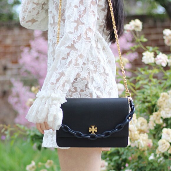 Tory Burch Kira Double Strap Shoulder Bag – Timeless Elegance and Versatility! - Picture 1 of 12